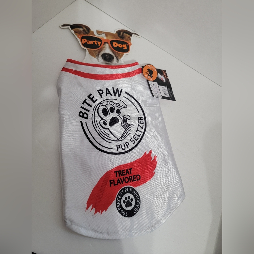 Party Dog Hard Seltzer Size M / L  Bite Paw Pup Halloween Costume Dog or Cat